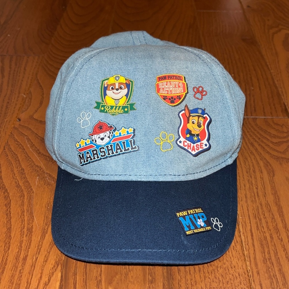 Nickelodeon Paw Patrol Chase Marshall Rubble baseball cap kids 3-5T
